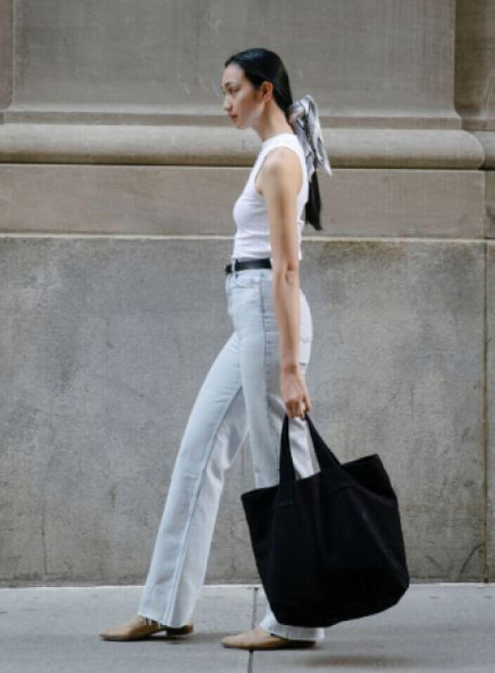 white jeans